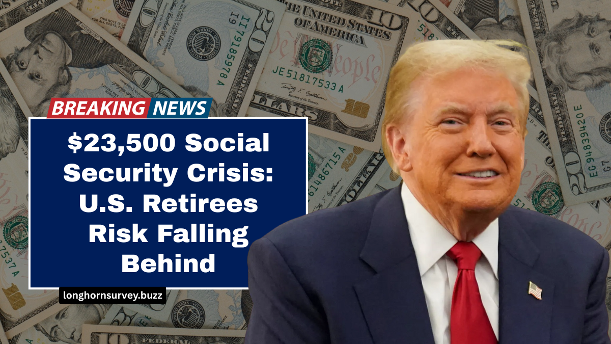 $23,500 Social Security Crisis: U.S. Retirees Risk Falling Behind