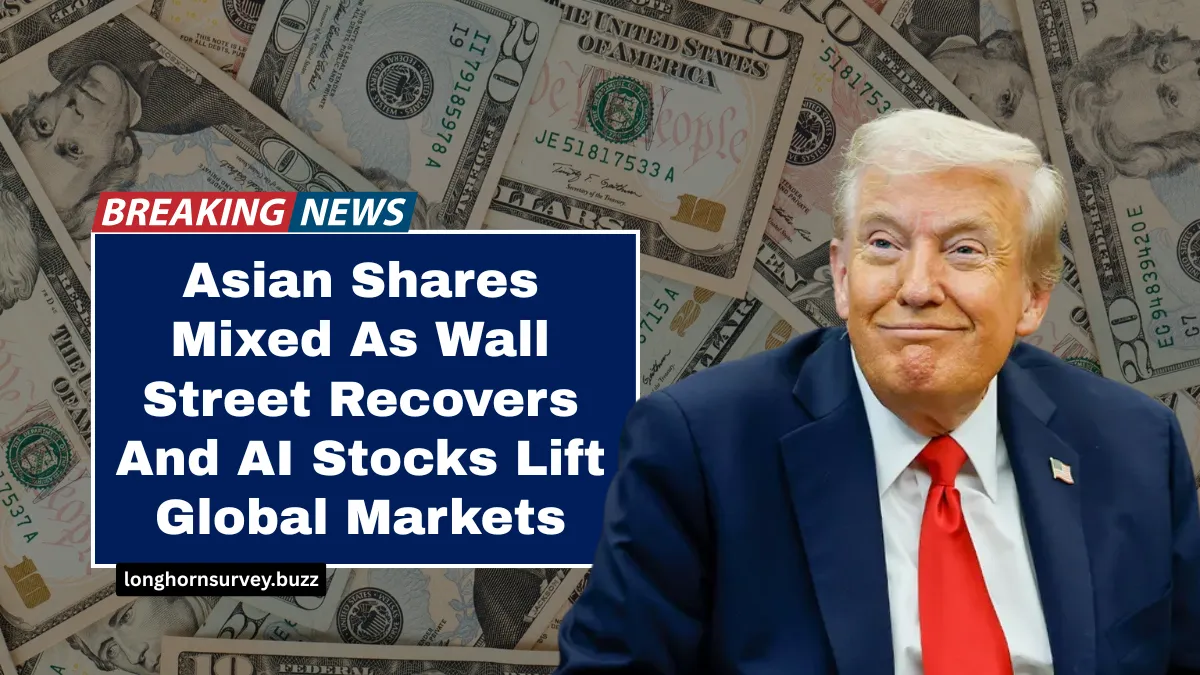 Asian Shares Mixed As Wall Street Recovers And AI Stocks Lift Global Markets