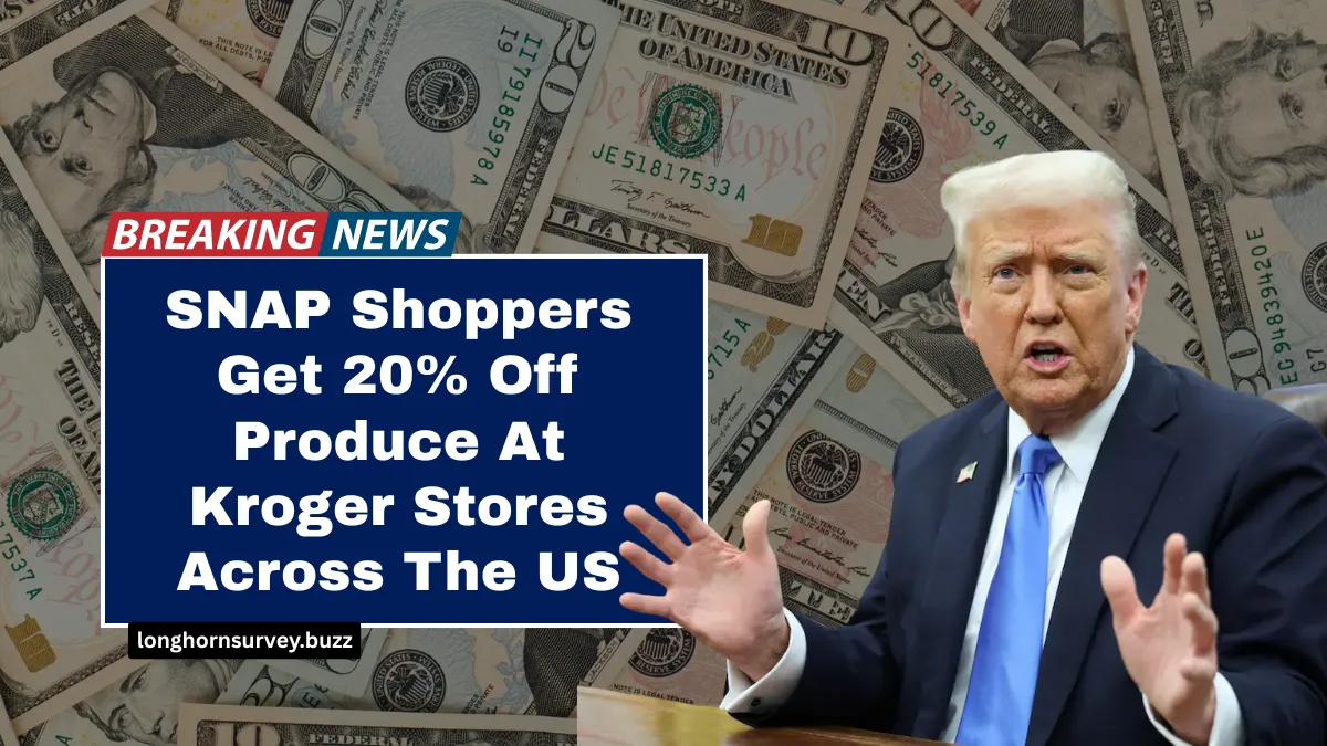 SNAP Shoppers Get 20% Off Produce At Kroger Stores Across The US