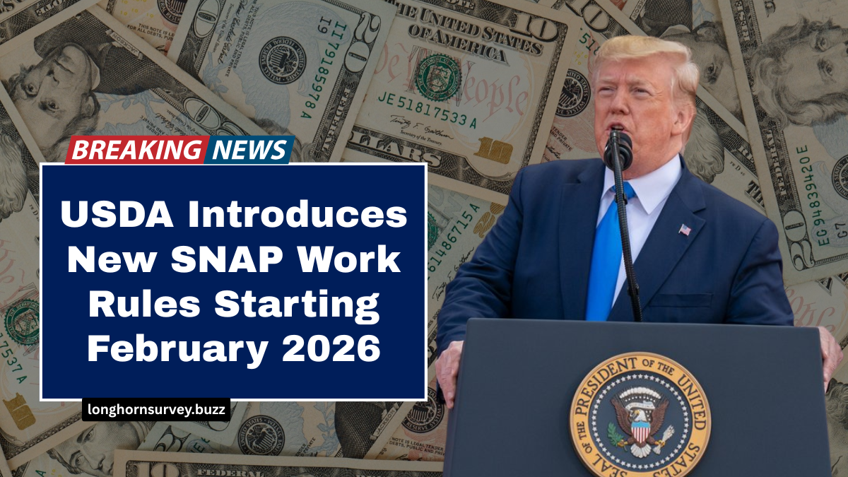 USDA Introduces New SNAP Work Rules Starting February 2026
