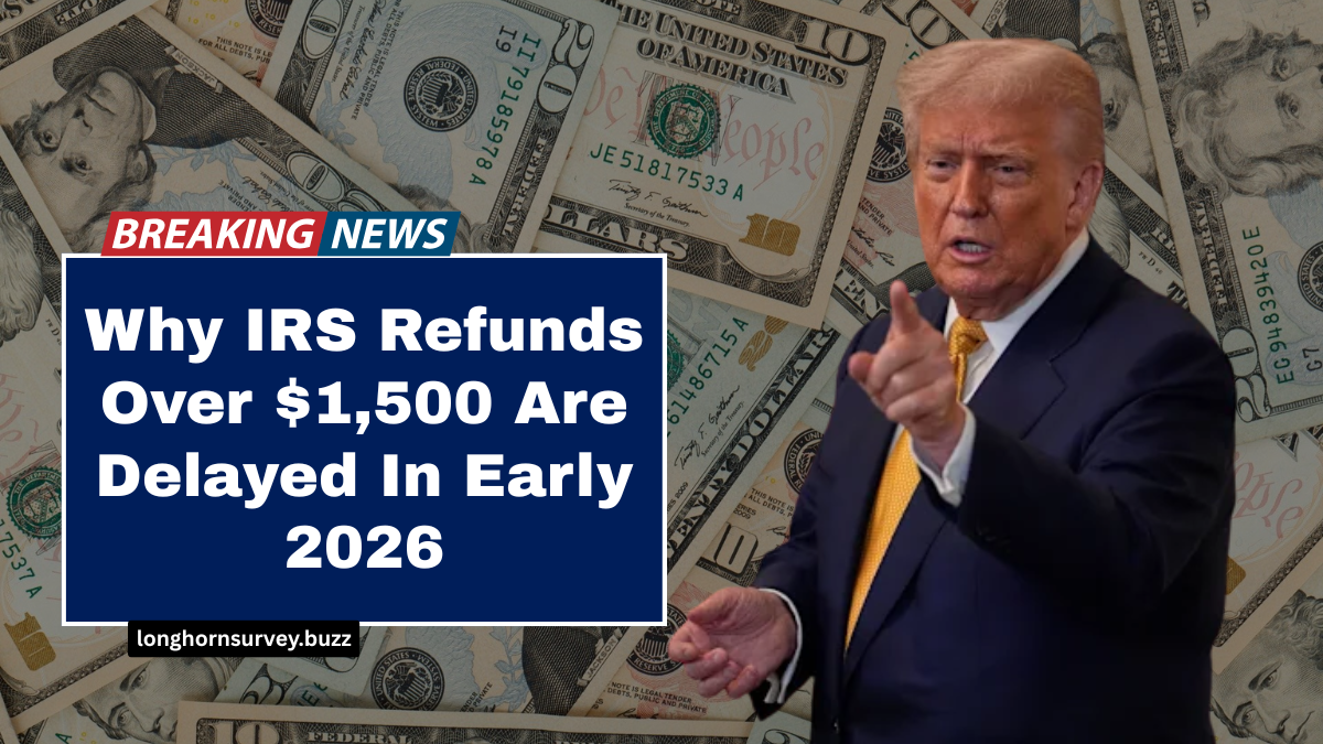 Why IRS Refunds Over $1,500 Are Delayed In Early 2026