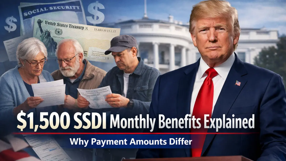 $1,500 SSDI Monthly Benefits Explained — Why Payment Amounts Differ